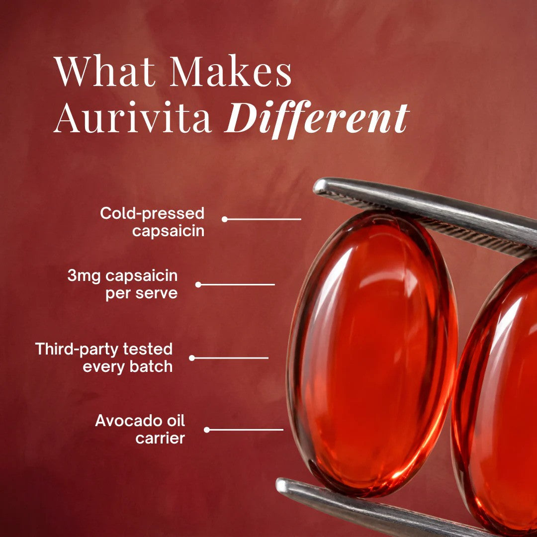 Aurivita Capsaicin Power - Cayenne Pepper Softgels Buy 1 Bag