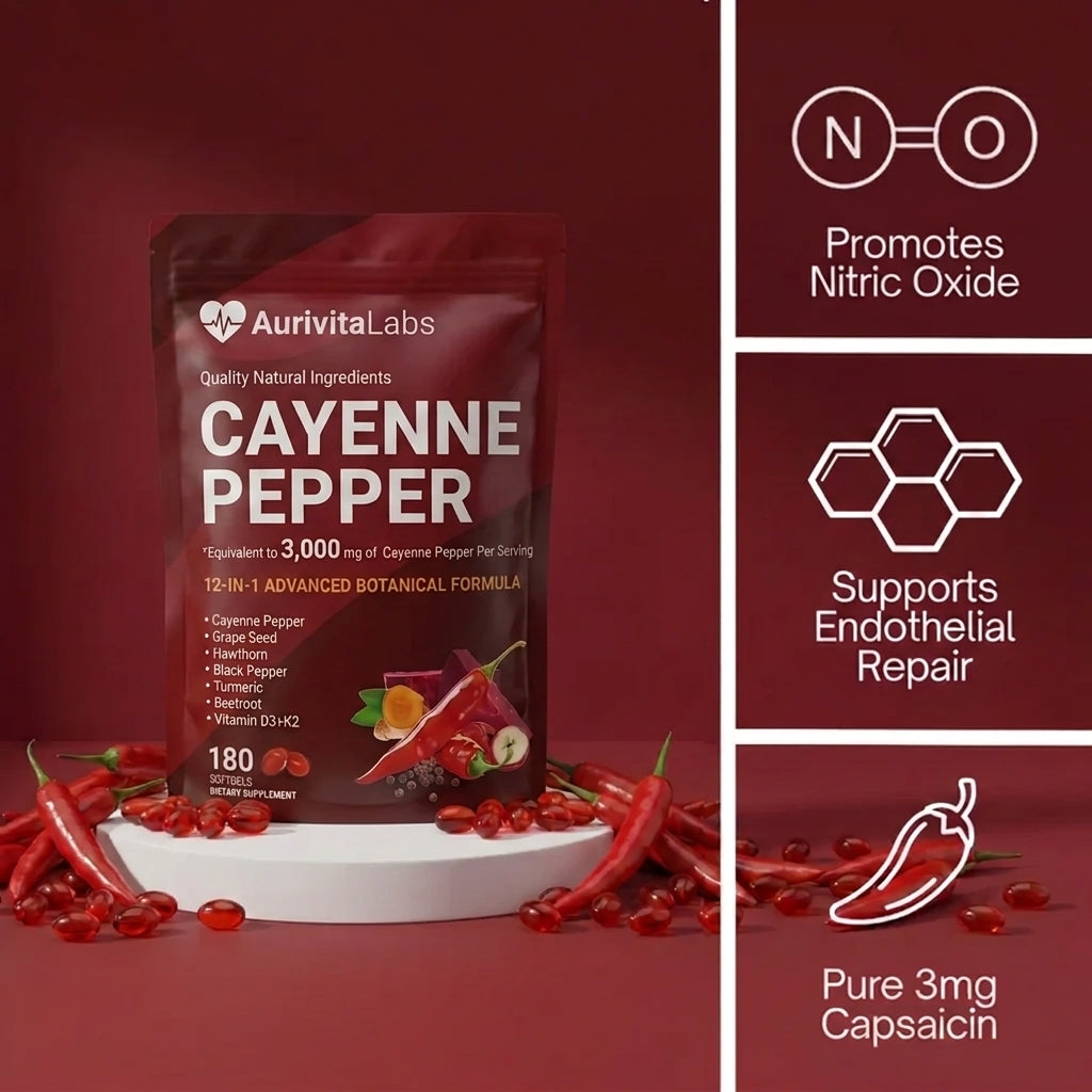 Aurivita Capsaicin Power - Cayenne Pepper Softgels Buy 1 Bag