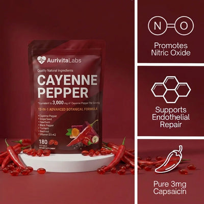 Aurivita Capsaicin Power - Cayenne Pepper Softgels Buy 1 Bag